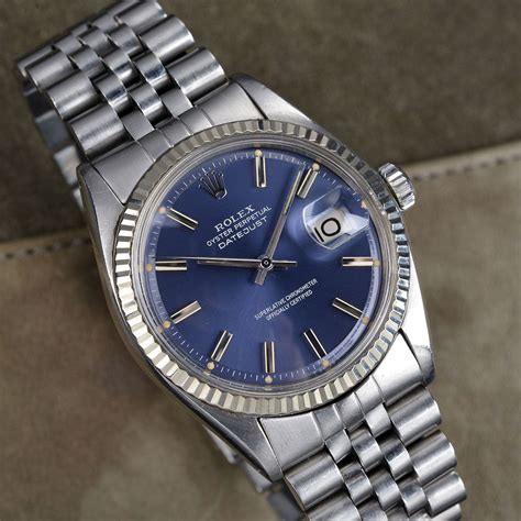 1601 rolex blue|rolex datejust 1601 for sale.